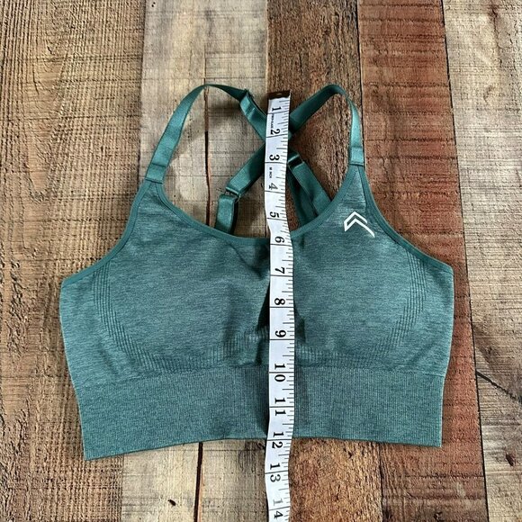 Oner Mineral Green Marl classic seamless sports bra M - Picture 6 of 7